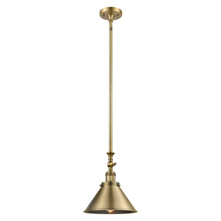 Innovations Lighting 1 Light Vintage Dimmable Led Briarcliff 10 Inch Mini Pendant, 696378 206-BB-M10-BB-LED